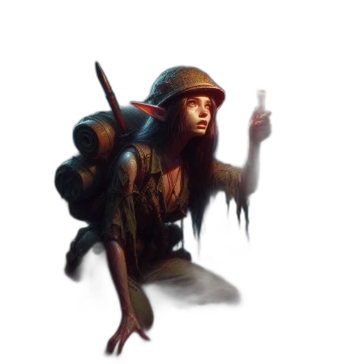 hat, weapon, creature, staff transparent PNG cut-out