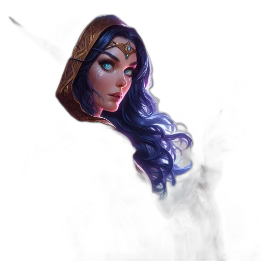 face, crown, fantasy art, concept art transparent PNG cut-out
