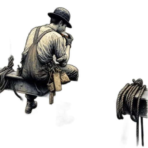 weapon, furniture, hat, jacket transparent PNG cut-out