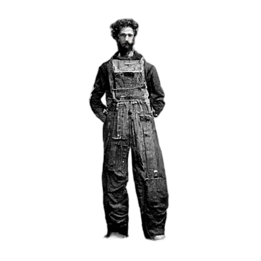 jacket, staff, concept art, photorealistic transparent PNG cut-out