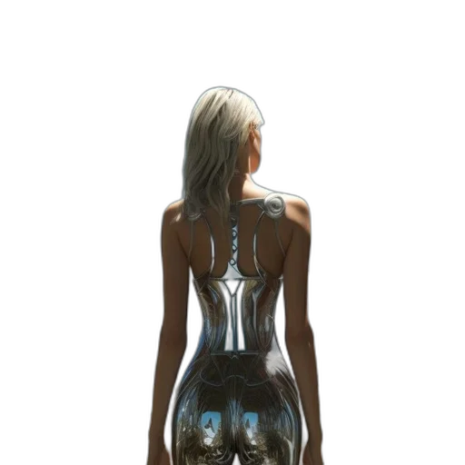 dress, robot, bottle, jewelry transparent PNG cut-out
