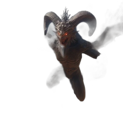 dragon, creature, animal, staff transparent PNG cut-out