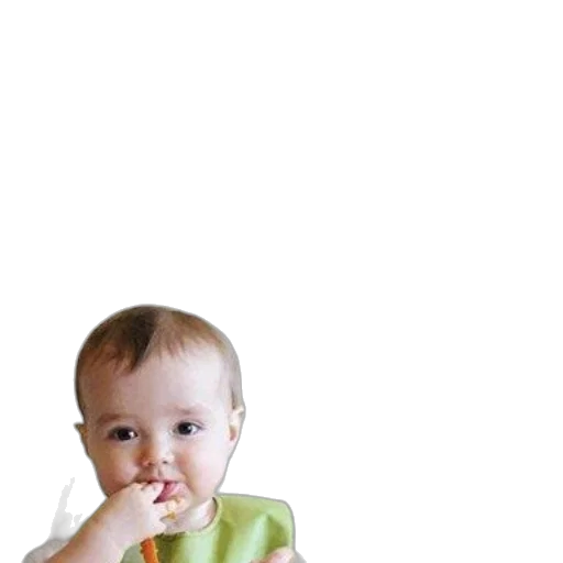 food, face, photorealistic, baby-led transparent PNG cut-out