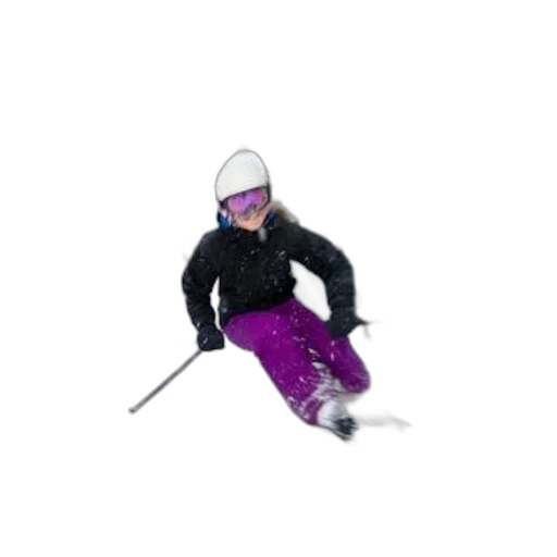 staff, photorealistic, 3d render, skier transparent PNG cut-out
