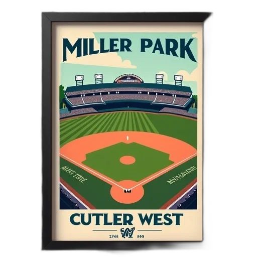 pixel art, framed, poster, baseball transparent PNG cut-out