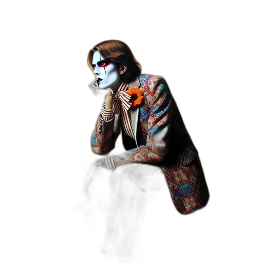 jacket, robot, mask, weapon transparent PNG cut-out