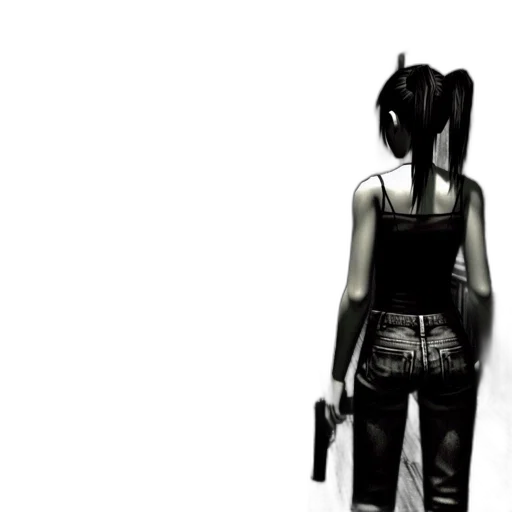 weapon, jacket, mask, staff transparent PNG cut-out