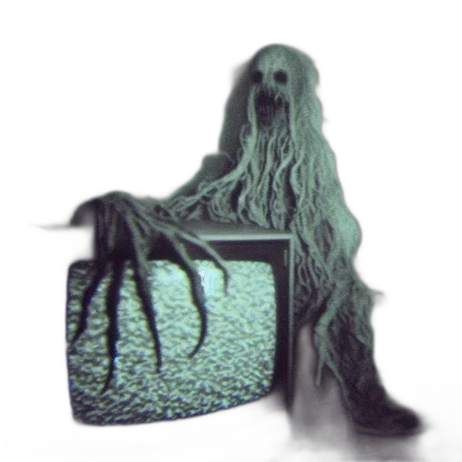 creature, hair, dress, mask transparent PNG cut-out