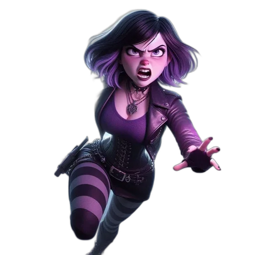 concept art, comic book art, fantasy art, 3d render transparent PNG cut-out