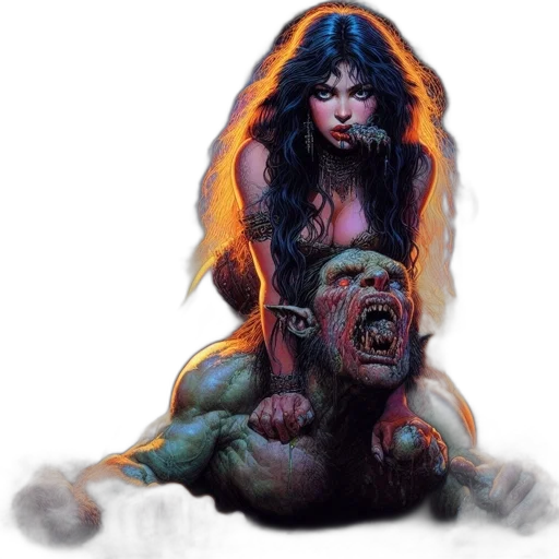 creature, comic book art, fantasy art, concept art transparent PNG cut-out