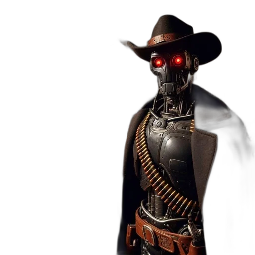 robot, mask, weapon, concept art transparent PNG cut-out