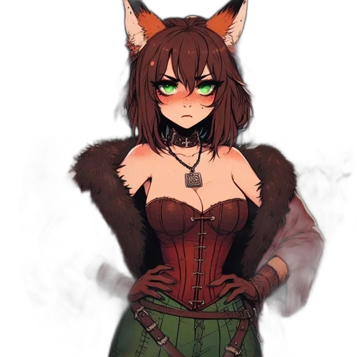 staff, dress, animal, mask transparent PNG cut-out