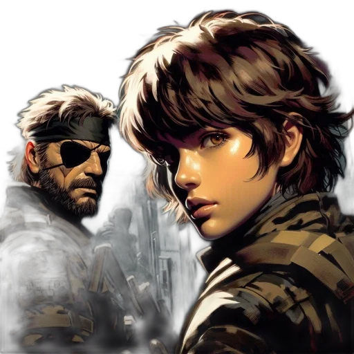 comic book art, concept art, fantasy art, cyberpunk transparent PNG cut-out