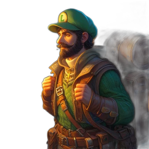 staff, sword, weapon, hat transparent PNG cut-out