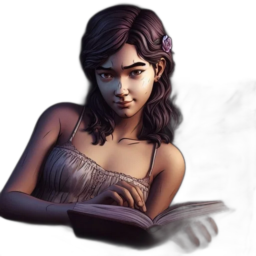 face, fantasy art, concept art, comic book art transparent PNG cut-out