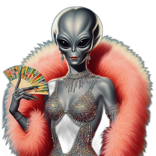 creature, robot, dress, jewelry transparent PNG cut-out