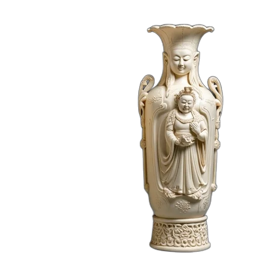 3d render, pair, chinese, carved transparent PNG cut-out