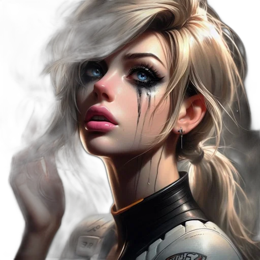 face, fantasy art, concept art, photorealistic transparent PNG cut-out