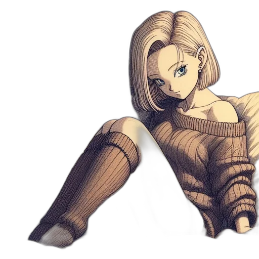 dress, hair, weapon, staff transparent PNG cut-out