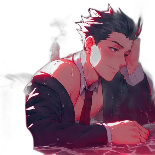 concept art, watercolor, cyberpunk, anime transparent PNG cut-out