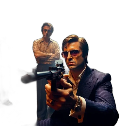 weapon, jacket, concept art, comic book art transparent PNG cut-out