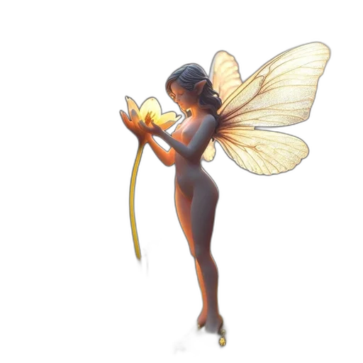 flower, creature, staff, concept art transparent PNG cut-out
