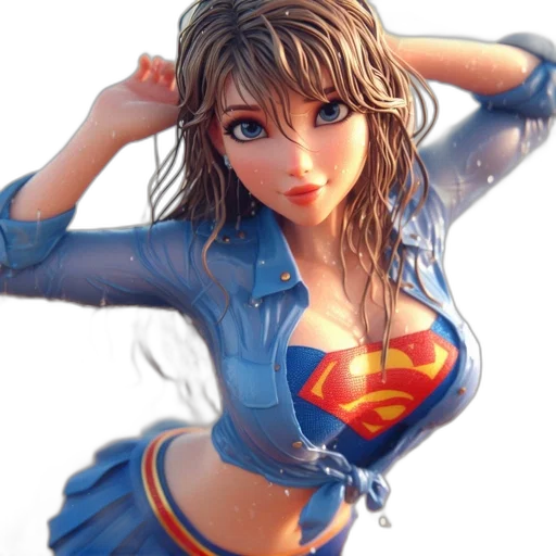 dress, jewelry, face, comic book art transparent PNG cut-out