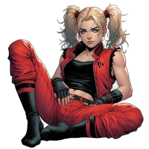 comic book art, concept art, cartoon, cyberpunk transparent PNG cut-out