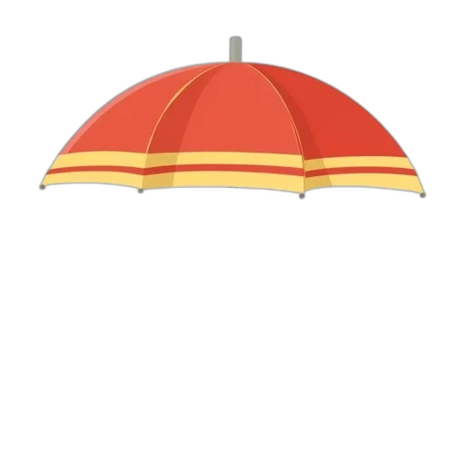 umbrella, hat, crown, staff transparent PNG cut-out