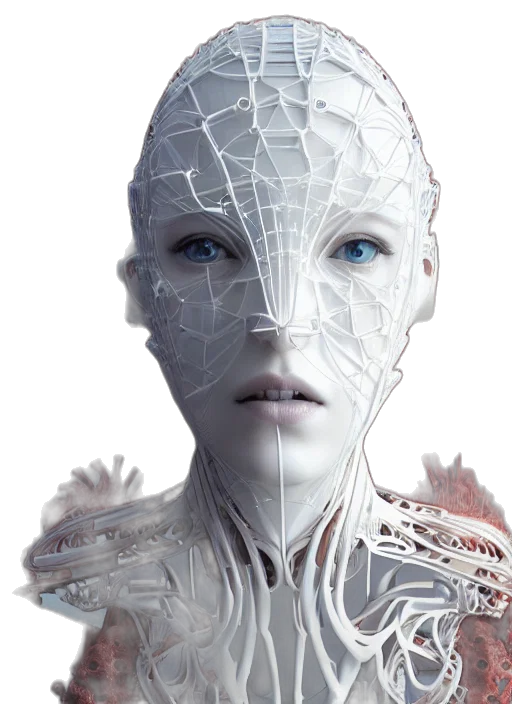 robot, mask, face, creature transparent PNG cut-out