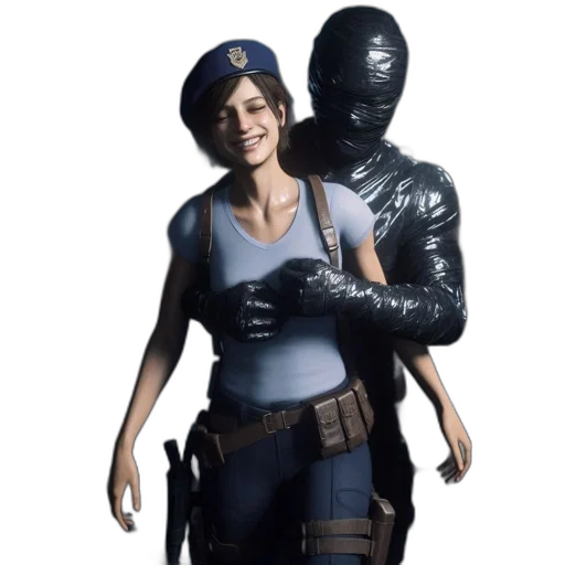 weapon, staff, mask, robot transparent PNG cut-out