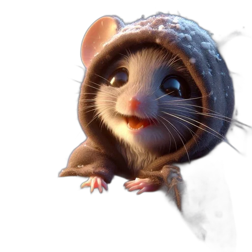animal, hat, creature, face transparent PNG cut-out