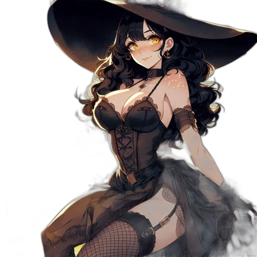 hat, dress, staff, mask transparent PNG cut-out