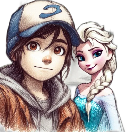 cartoon, fantasy art, comic book art, watercolor transparent PNG cut-out