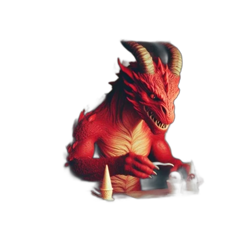 dragon, creature, animal, staff transparent PNG cut-out
