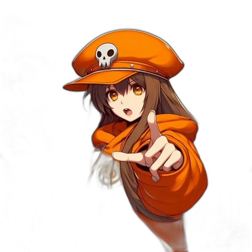 hat, staff, weapon, jacket transparent PNG cut-out