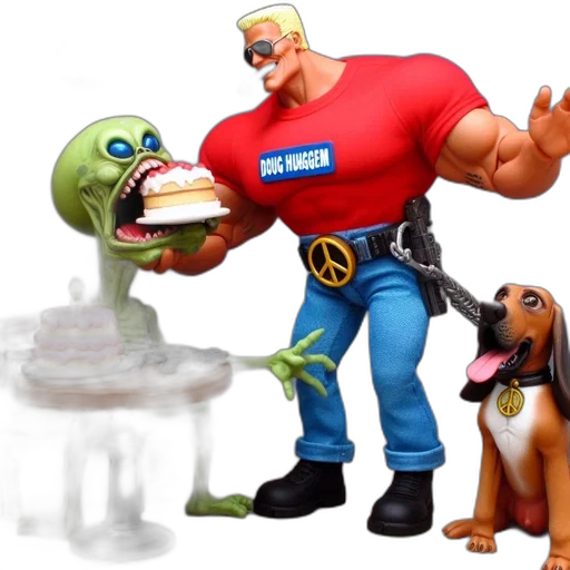food, robot, concept art, 3d render transparent PNG cut-out