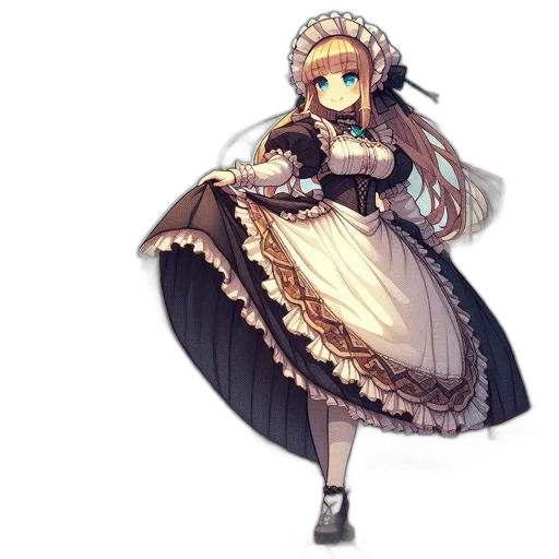 dress, staff, crown, hat transparent PNG cut-out