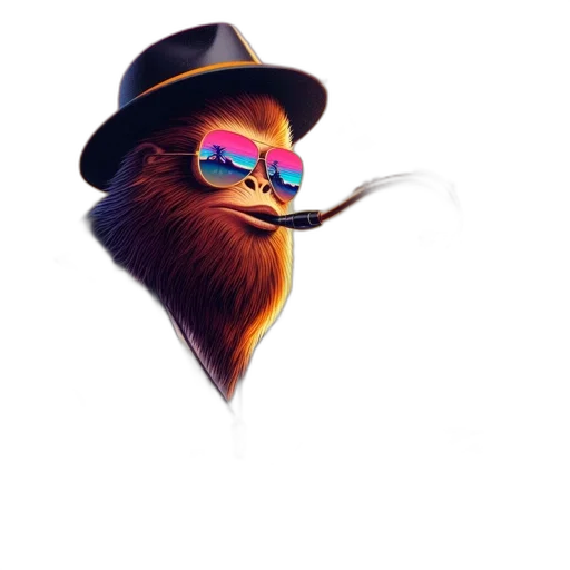 hat, staff, jacket, mask transparent PNG cut-out