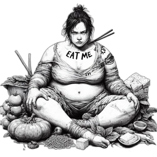 food, photorealistic, concept art, comic book art transparent PNG cut-out