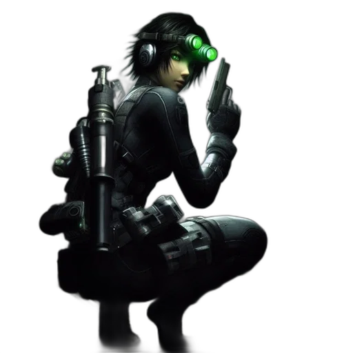 weapon, cyberpunk, concept art, pixel art transparent PNG cut-out