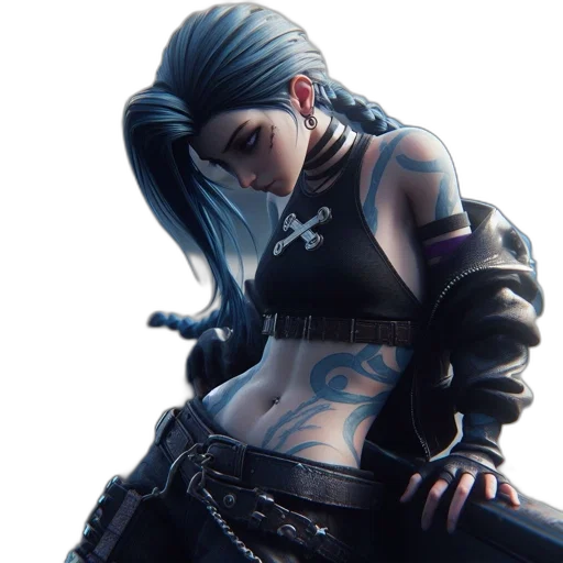 cyberpunk, concept art, fantasy art, 3d render transparent PNG cut-out