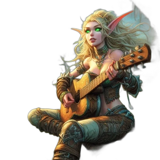 fantasy art, concept art, comic book art, pixel art transparent PNG cut-out