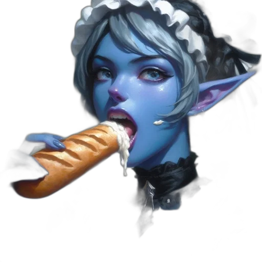 food, staff, weapon, face transparent PNG cut-out