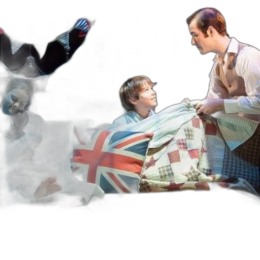 concept art, theatrical, scene, bed transparent PNG cut-out