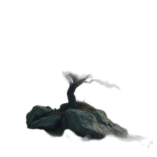 dragon, hair, tree, creature transparent PNG cut-out
