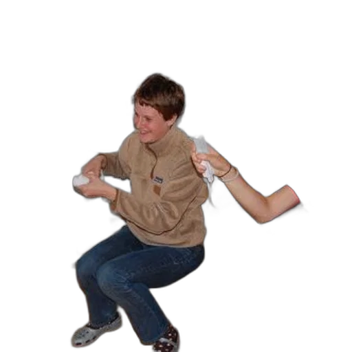 jacket, staff, creature, weapon transparent PNG cut-out