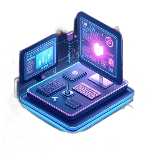 robot, 3d render, cyberpunk, concept art transparent PNG cut-out