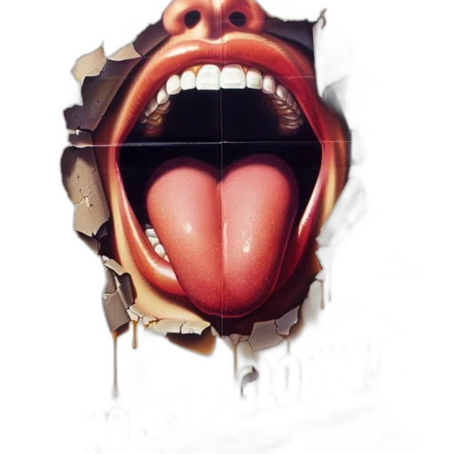 face, mask, creature, photorealistic transparent PNG cut-out