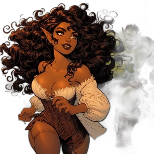 comic book art, concept art, fantasy art, fire transparent PNG cut-out